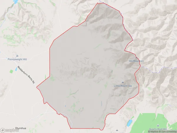 Idaburn, Otago Polygon Area Map