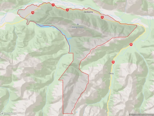 Jacksons, West Coast Polygon Area Map