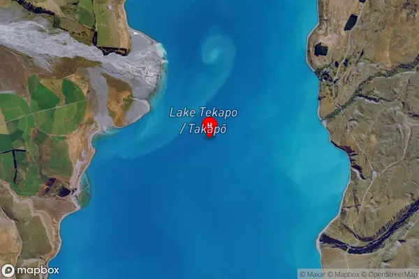 Lake Tekapo,Canterbury Satellite Map