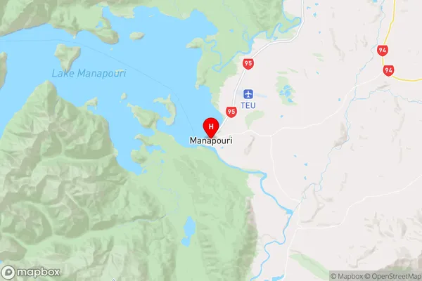 Manapouri,Southland Region Map