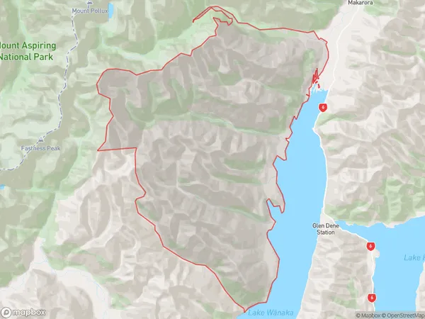 Minaret Bay, Otago Polygon Area Map