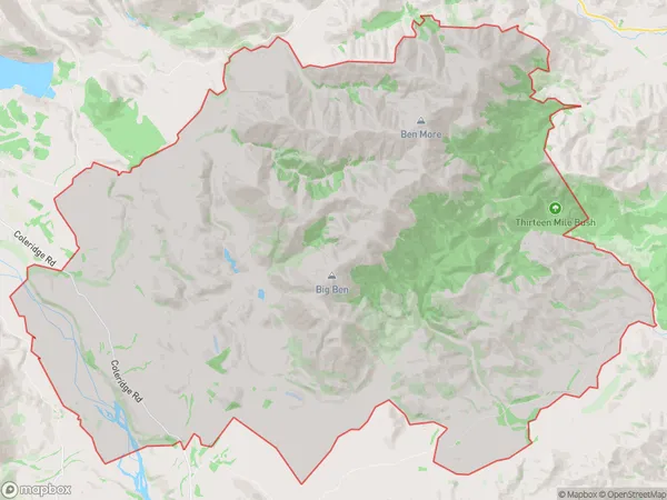 Snowdon, Marlborough Polygon Area Map