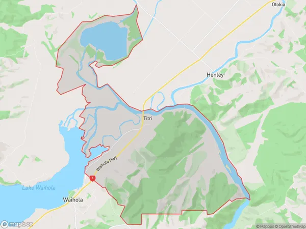 Titri, Otago Polygon Area Map