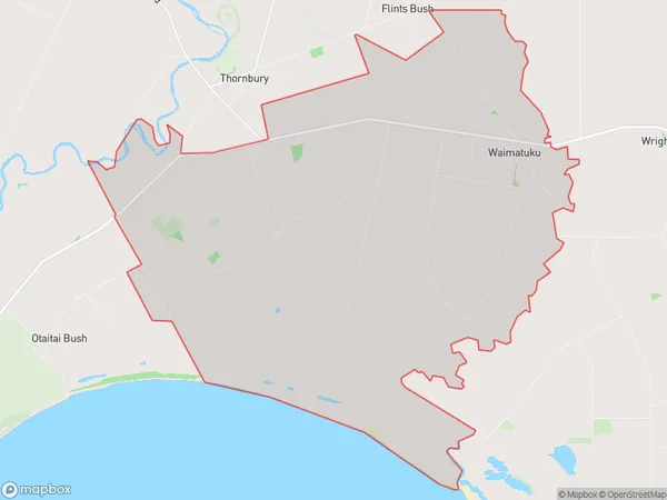 Waimatuku, Southland Polygon Area Map