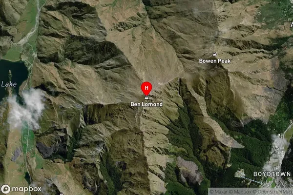 Ben Lomond,Otago Satellite Map