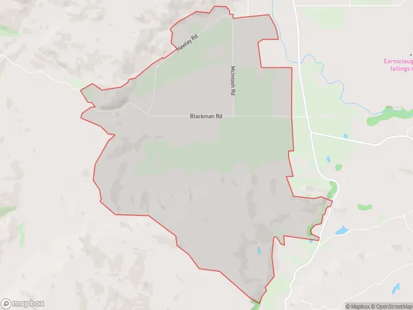 Blackmans, Otago Polygon Area Map