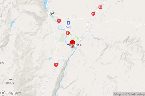 Bridge Hill,Otago Region Map