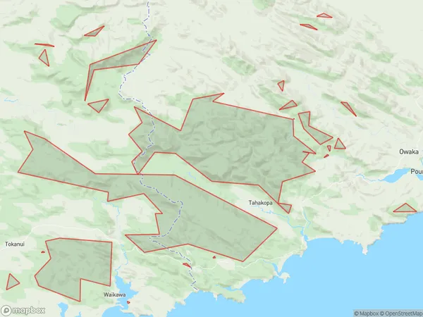 Catlins Conservation Park,  Polygon Area Map