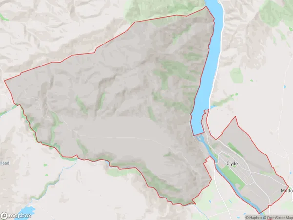 Clyde, Otago Polygon Area Map