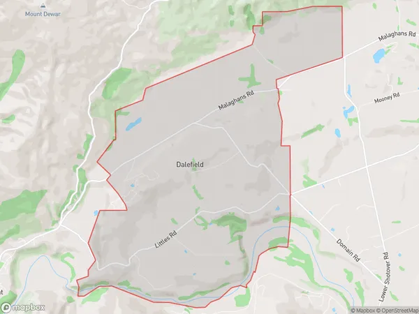 Dalefield, Otago Polygon Area Map