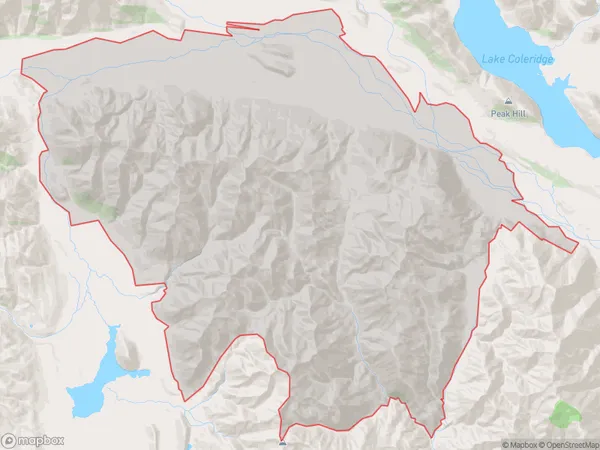 Double Hill, Canterbury Polygon Area Map