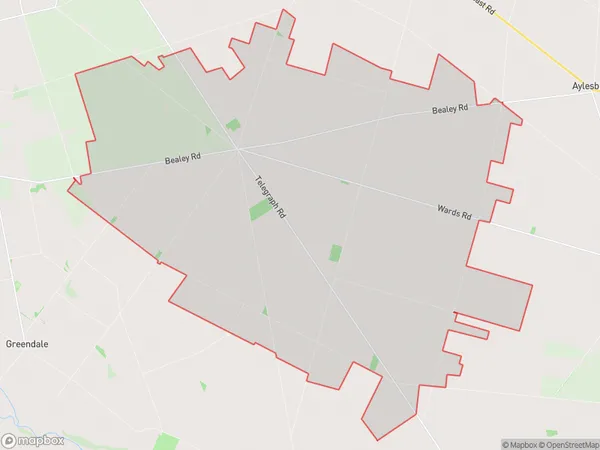 Charing Cross, Canterbury Polygon Area Map