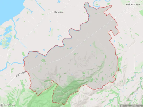 Dyerville, Wellington Polygon Area Map