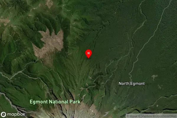 Egmont National Park,Taranaki Satellite Map