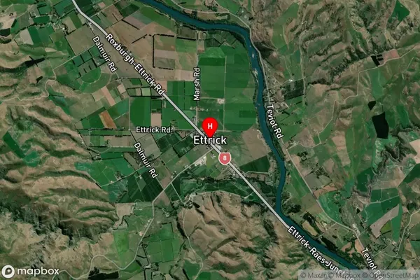 Ettrick,Otago Satellite Map