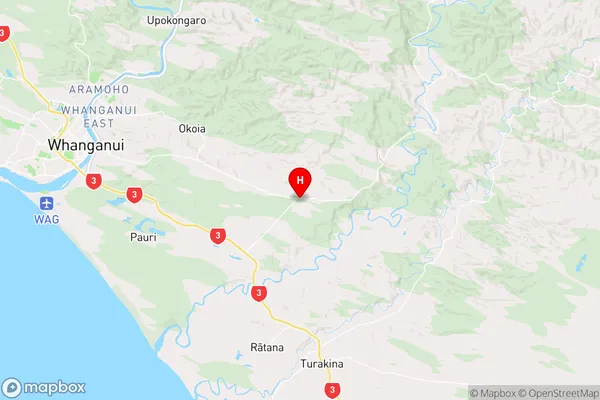 Fordell,Manawatu-Wanganui Region Map
