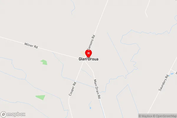 Glen Oroua,Manawatu-Wanganui Area Map