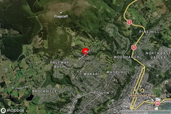 Helensburgh,Otago Satellite Map