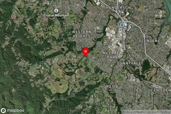 Henderson Valley,Auckland Satellite Map