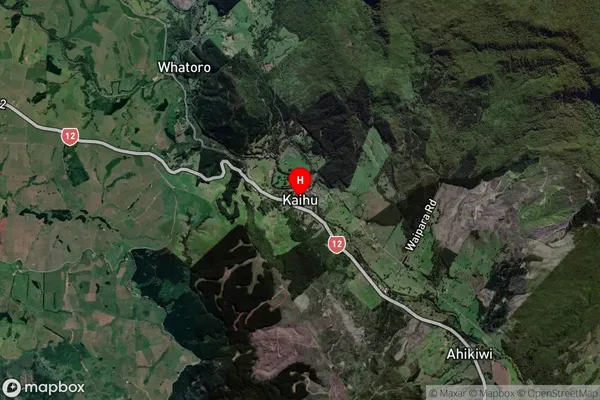 Kaihu,Northland Satellite Map
