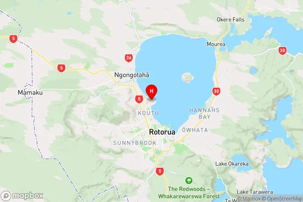 Kawaha Point,Bay of Plenty Region Map