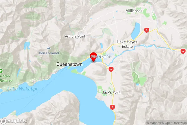 Kawarau Falls,Otago Region Map