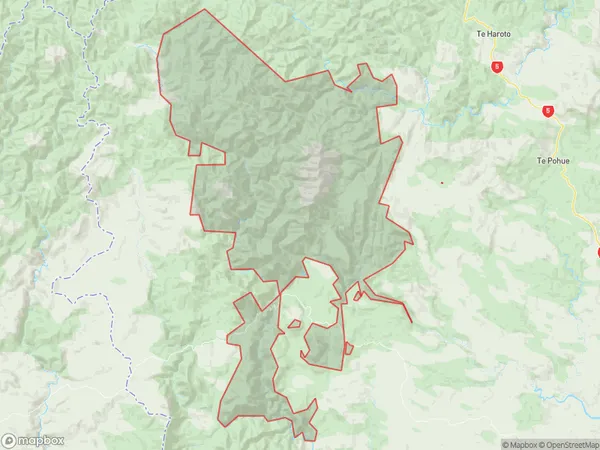 Kaweka Forest Park,  Polygon Area Map