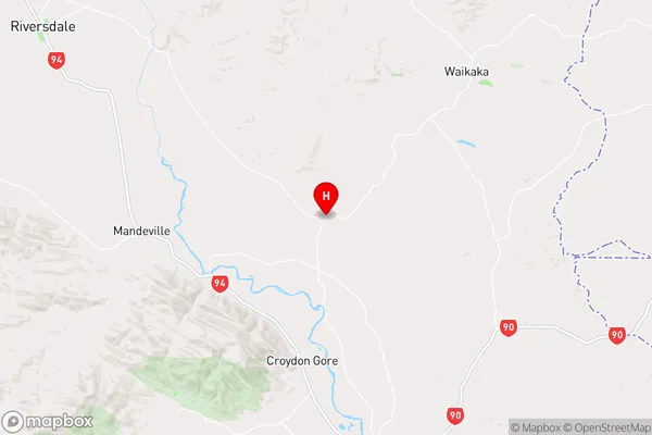 Chatton,Southland Region Map