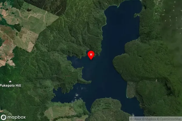 Lake Okataina,Bay of Plenty Satellite Map