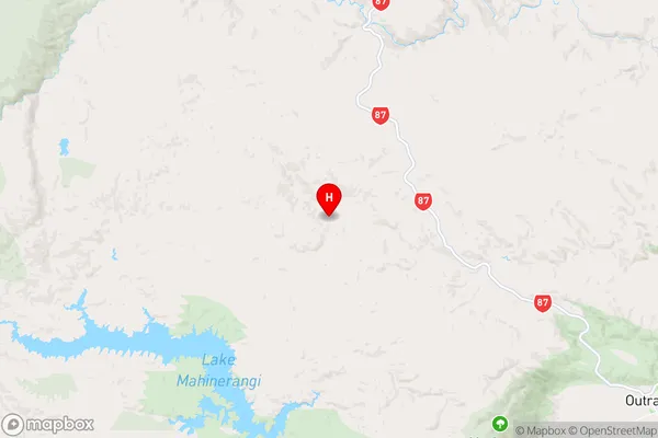 Lee Flat,Otago Region Map