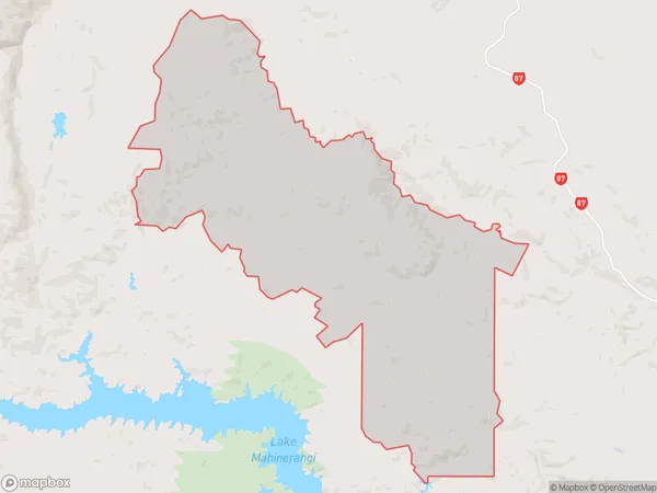 Lee Flat, Otago Polygon Area Map