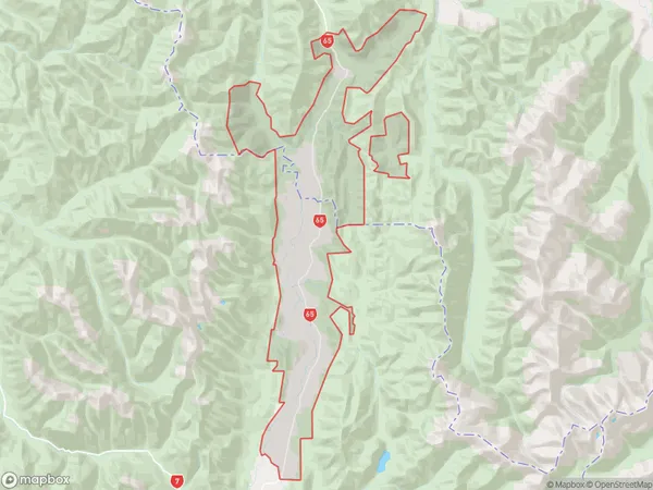 Maruia, West Coast Polygon Area Map