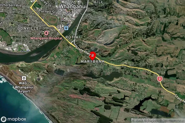 Marybank,Manawatu-Wanganui Satellite Map