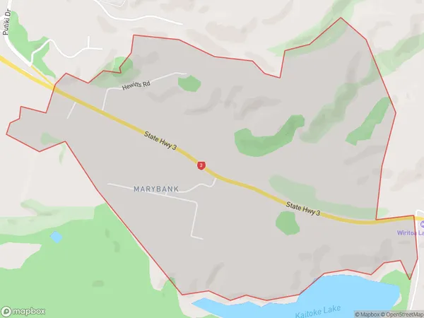 Marybank, Manawatu-Wanganui Polygon Area Map