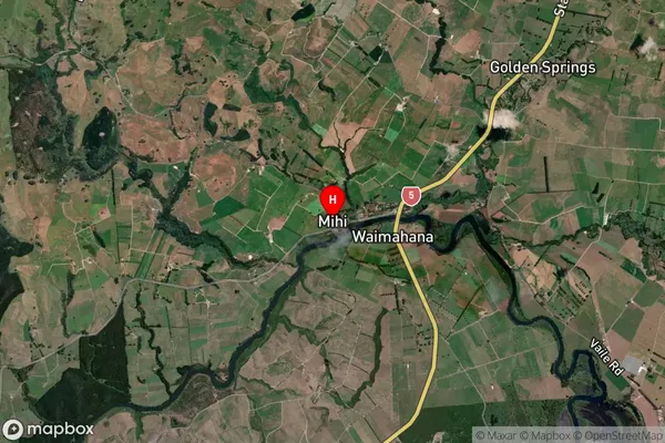 Mihi,Waikato Satellite Map