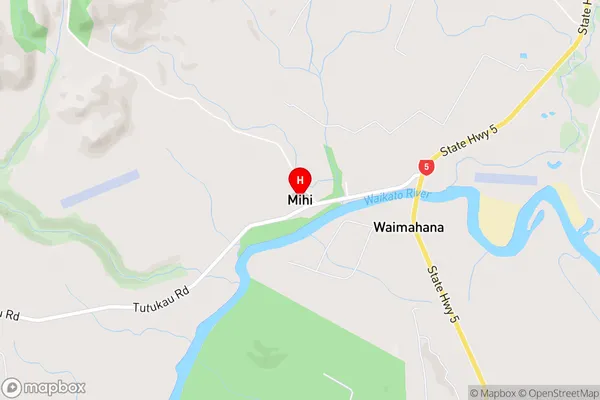 Mihi,Waikato Area Map