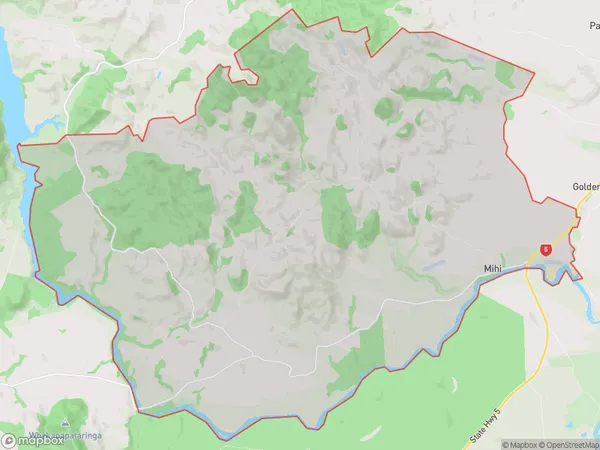 Mihi, Waikato Polygon Area Map