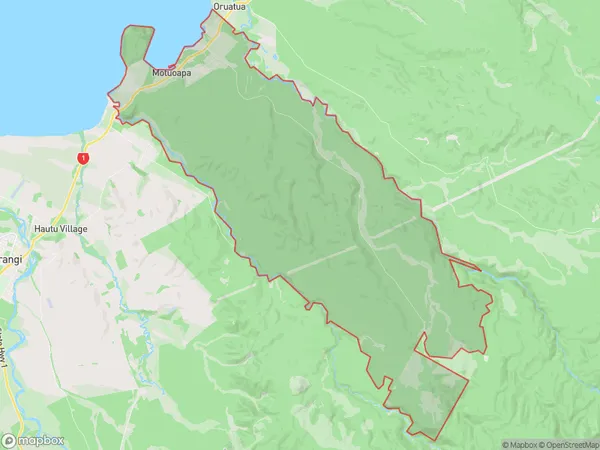 Motuoapa, Waikato Polygon Area Map