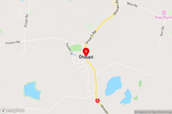 Ohaupo,Waikato Area Map