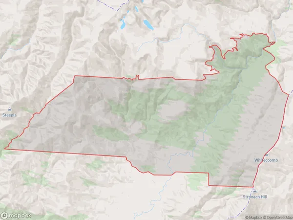 Piano Flat, Southland Polygon Area Map