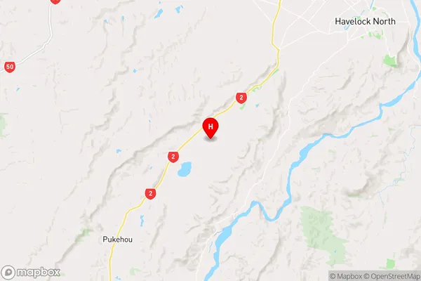 Poukawa,Hawke's Bay Region Map