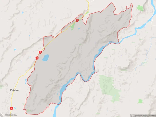 Poukawa, Hawke's Bay Polygon Area Map