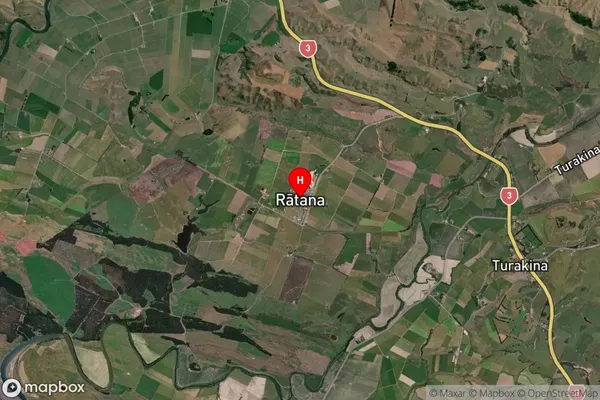 Ratana,Manawatu-Wanganui Satellite Map