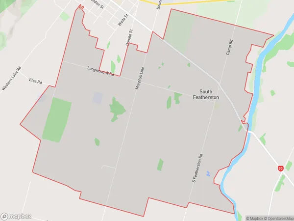 South Featherston, Wellington Polygon Area Map