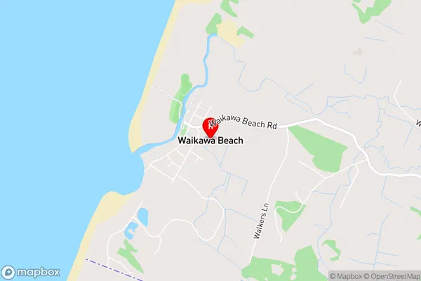 Waikawa Beach,Manawatu-Wanganui Area Map