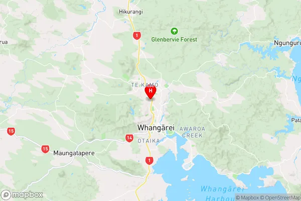 Whau Valley,Northland Region Map