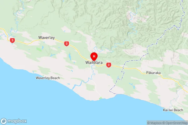 Waitotara,Taranaki Region Map