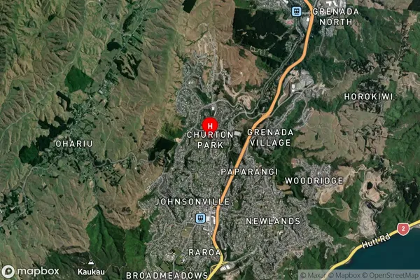 Churton Park,Wellington Satellite Map