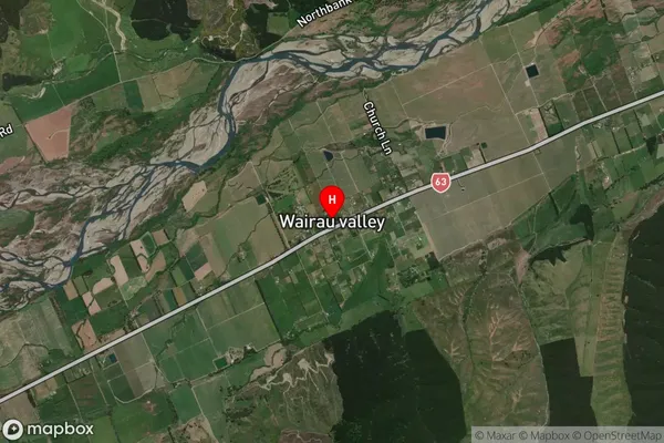 Wairau Valley,Marlborough Satellite Map