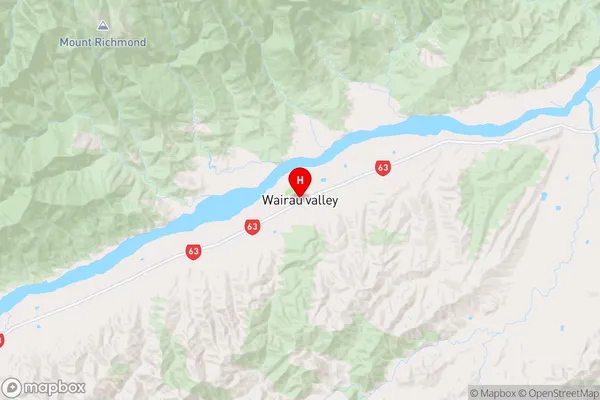 Wairau Valley,Marlborough Region Map